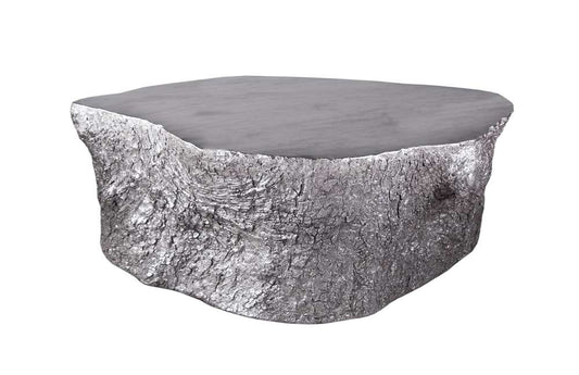 Phillips Collection - Bark Coffee Table, Silver Leaf - PH63166 veiw 1