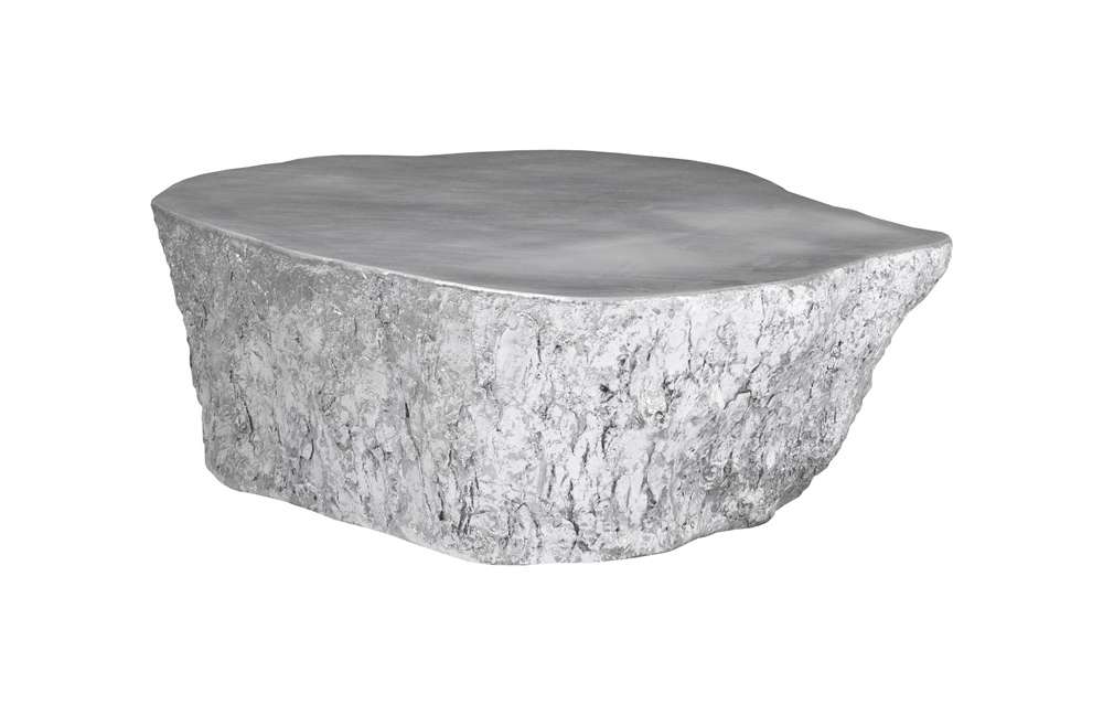 Phillips Collection - Bark Coffee Table, Silver Leaf - PH63166 veiw 2