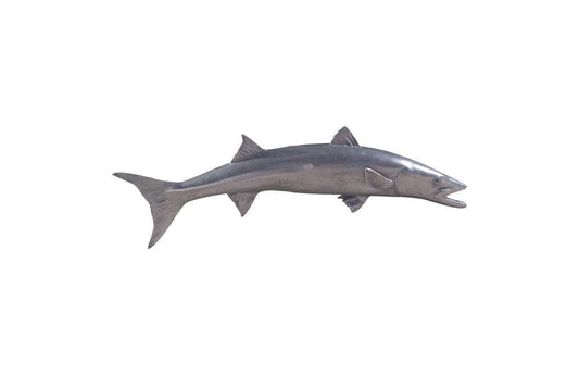 Phillips Collection - Barracuda Fish Wall Sculpture, Resin, Polished Aluminum Finish - PH64559 veiw 1