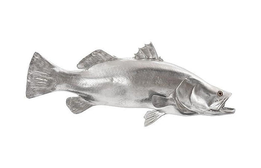 Phillips Collection - Barramundi Fish Wall Sculpture, Resin, Silver Leaf - PH62414 view 1