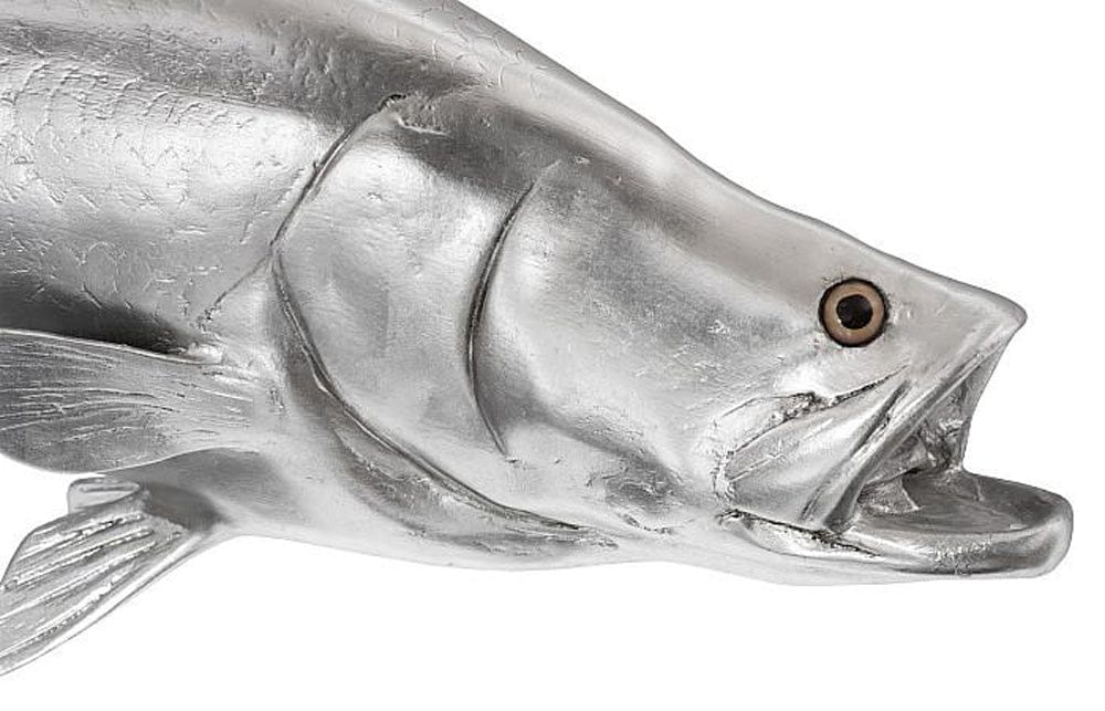 Phillips Collection - Barramundi Fish Wall Sculpture, Resin, Silver Leaf - PH62414 view 3