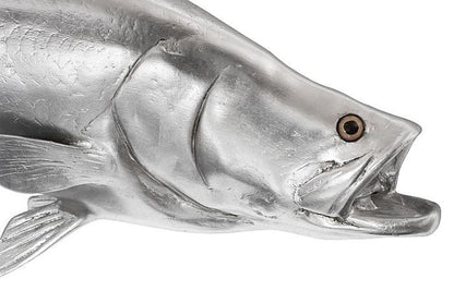 Phillips Collection - Barramundi Fish Wall Sculpture, Resin, Silver Leaf - PH62414 view 3