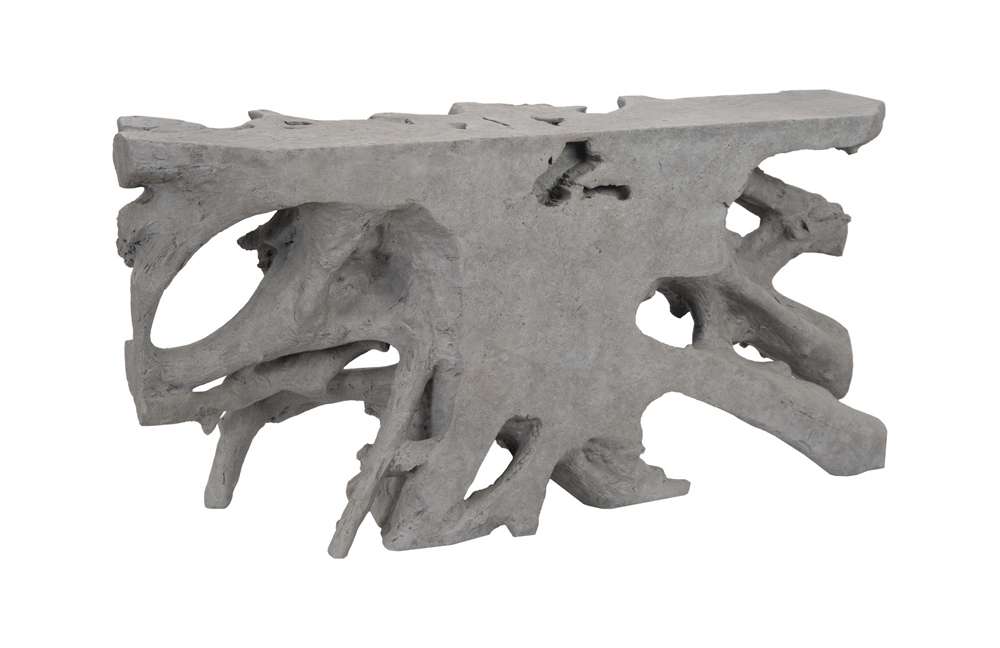 Phillips Collection - Beau Cast Root Console Table, Charcoal Stone - PH105205 veiw 2