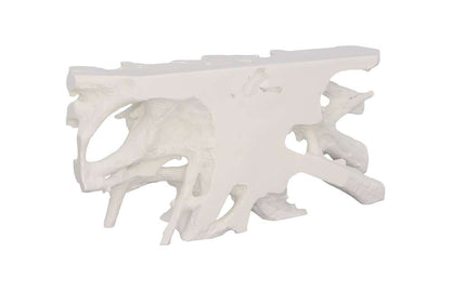 Phillips Collection - Beau Cast Root Console Table, Gel Coat White - PH86004 veiw 3