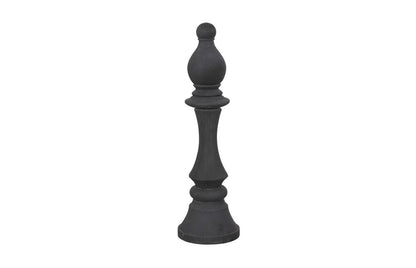 Phillips Collection - Bishop Chess Sculpture, Cast Stone Black, Small - PH118745 view 1