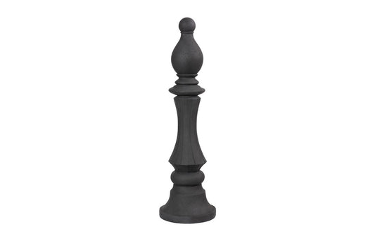 Phillips Collection - Bishop Chess Sculpture, Cast Stone Black - PH115695 veiw 1