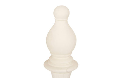 Phillips Collection - Bishop Chess Sculpture, Cast Stone White, Small - PH118746 view 2