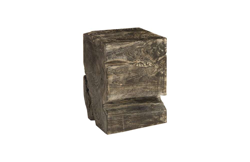 Phillips Collection - Black Wash Stool, Square - ID85087 veiw 1
