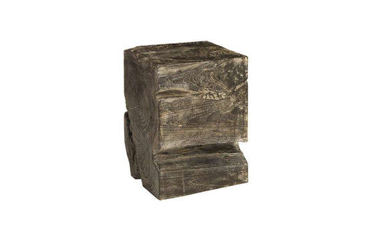 Phillips Collection - Black Wash Stool, Square - ID85087 veiw 1
