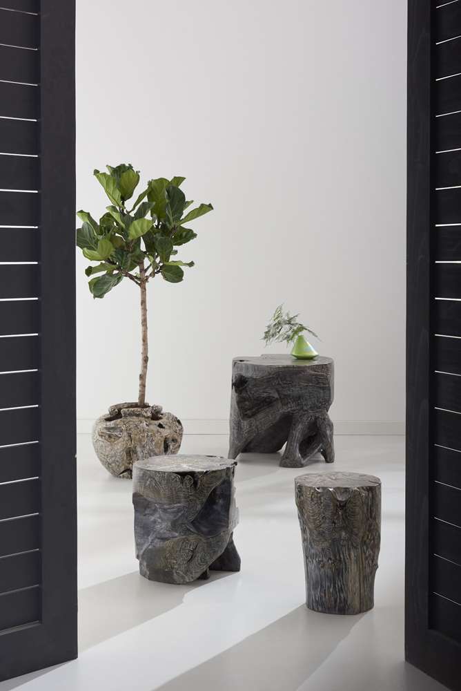 Phillips Collection - Black Wash Stool, Square - ID85087 veiw 6