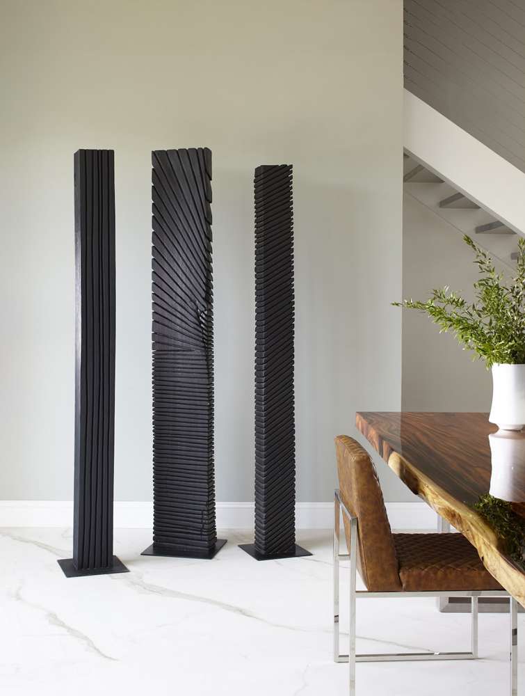 Phillips Collection - Black Wood Abstract Sculpture, Assorted with Natural Characteristics - TH82413 veiw 5