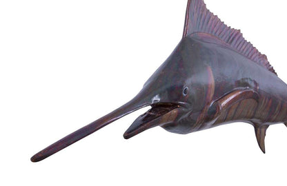 Phillips Collection - Blue Marlin Fish Wall Sculpture, Resin, Copper Patina Finish - PH100654 veiw 3