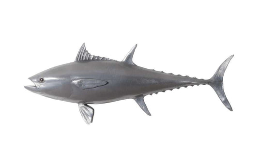 Phillips Collection - Bluefin Tuna Fish Wall Sculpture, Resin, Polished Aluminum Finish - PH64548 veiw 1