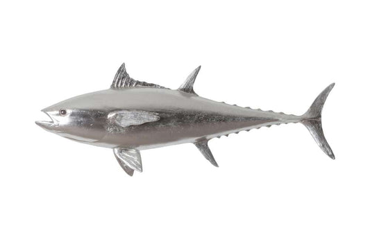 Phillips Collection - Bluefin Tuna Fish Wall Sculpture, Resin, Silver Leaf - PH64547 veiw 1