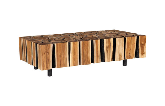 Phillips Collection - Boscage Coffee Table on Black Metal Legs, Rectangular - TH81393 veiw 1