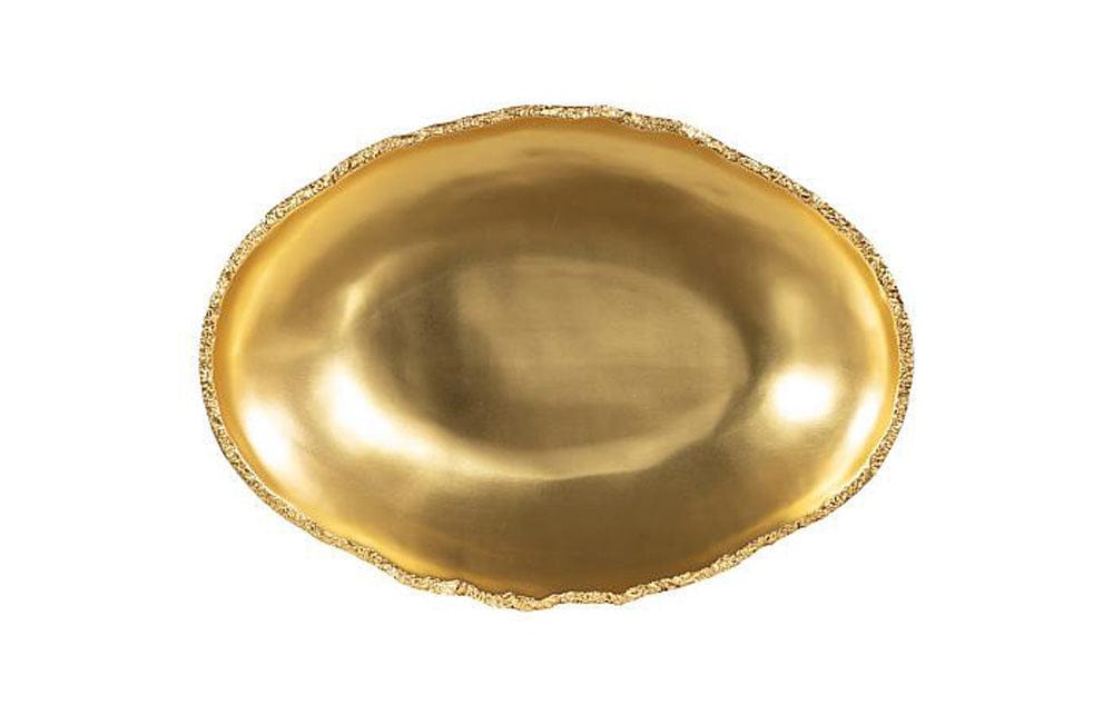 Phillips Collection - Broken Egg Bowl, White and Gold Leaf, Extra Large - PH67549 view 2