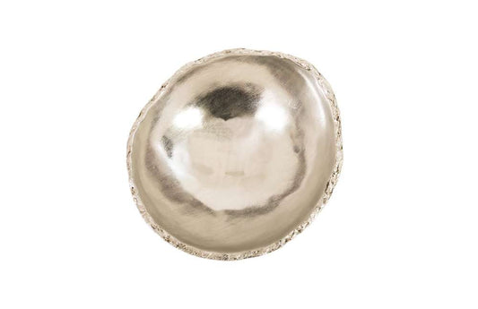 Phillips Collection - Broken Egg Bowl, White and Silver Leaf - PH67622 veiw 2