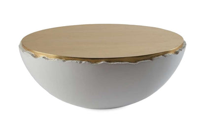 Phillips Collection - Broken Egg Coffee Table, White and Gold Leaf - PH67500 veiw 1