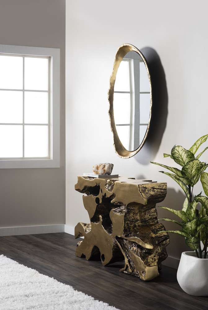 Phillips Collection - Broken Egg Mirror, Black and Gold Leaf - PH105413 veiw 5