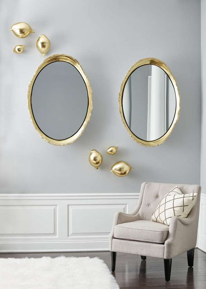 Phillips Collection - Broken Egg Mirror, White and Gold Leaf - PH67505 veiw 4