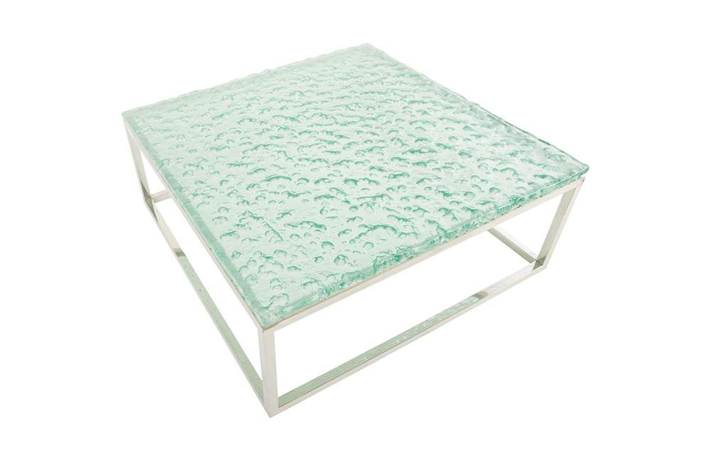 Phillips Collection - Bubble Glass Coffee Table, Stainless Steel Base - ID74368 veiw 3