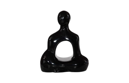 Phillips Collection - Buddha Seated Sculpture, Gel Coat Black - PH118774 view 1