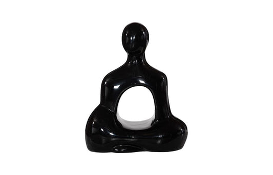 Phillips Collection - Buddha Seated Sculpture, Gel Coat Black - PH118774 view 1