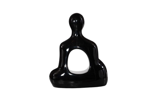 Phillips Collection - Buddha Seated Sculpture, Gel Coat Black - PH118774 view 2