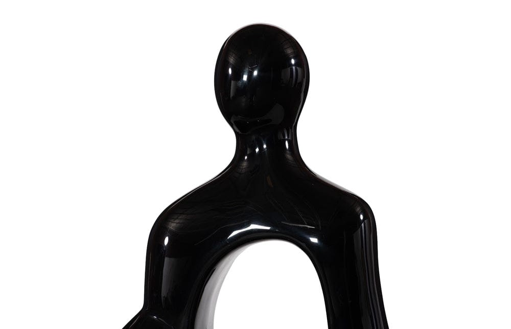Phillips Collection - Buddha Seated Sculpture, Gel Coat Black - PH118774 view 3
