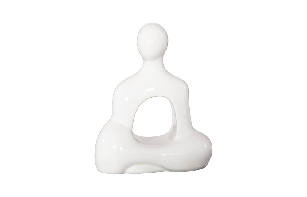 Phillips Collection - Buddha Seated Sculpture, Gel Coat White - PH118773 view 1