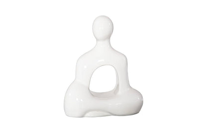 Phillips Collection - Buddha Seated Sculpture, Gel Coat White - PH118773 view 1