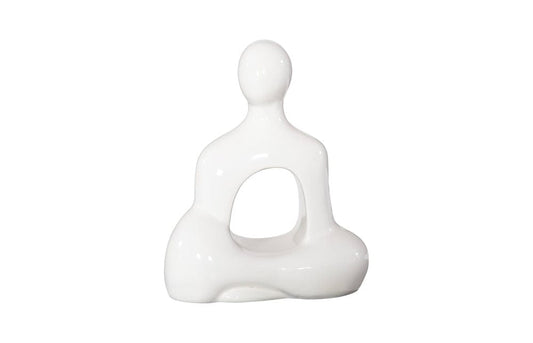 Phillips Collection - Buddha Seated Sculpture, Gel Coat White - PH118773 view 1