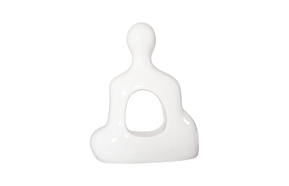Phillips Collection - Buddha Seated Sculpture, Gel Coat White - PH118773 view 2