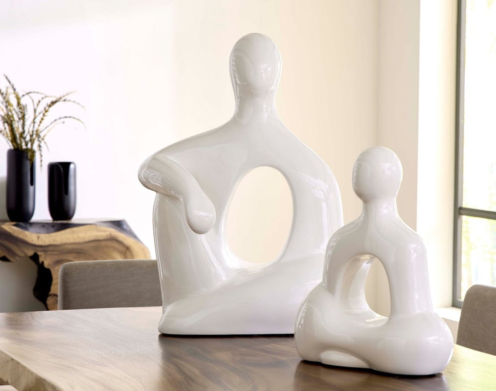 Phillips Collection - Buddha Seated Sculpture, Gel Coat White - PH118773 view 4