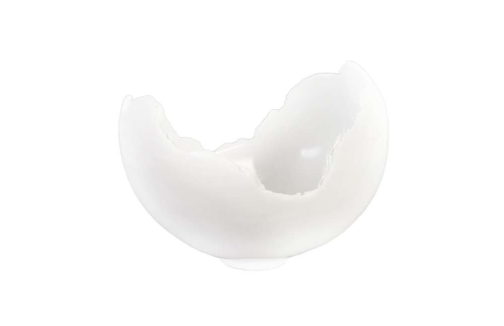 Phillips Collection - Burled Bowl, Glossy White - PH62033 veiw 1
