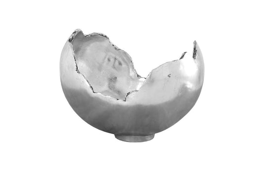 Phillips Collection - Burled Bowl, Resin, Silver Leaf Finish - PH56702 veiw 1