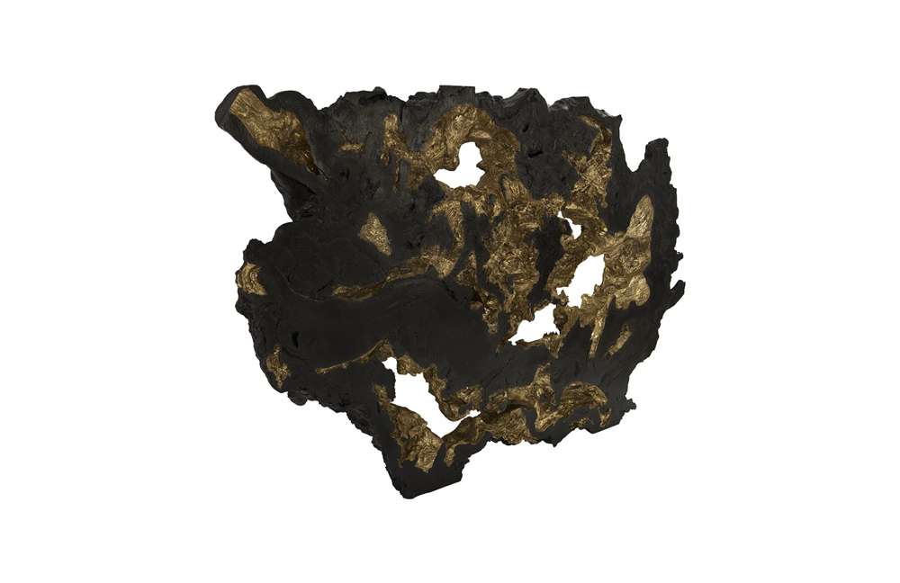 Phillips Collection - Burled Root Wall Art, Large, Black and Gold Leaf - PH83682 veiw 2