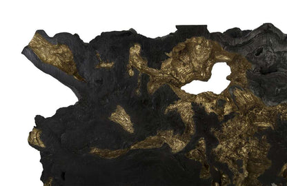 Phillips Collection - Burled Root Wall Art, Large, Black and Gold Leaf - PH83682 veiw 3