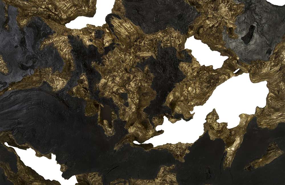 Phillips Collection - Burled Root Wall Art, Large, Black and Gold Leaf - PH83682 veiw 4