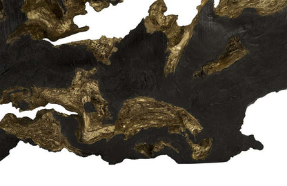 Phillips Collection - Burled Root Wall Art, Large, Black and Gold Leaf - PH83682 veiw 6
