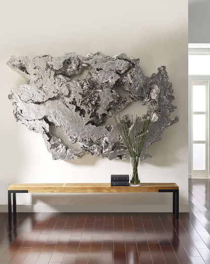 Phillips Collection - Burled Root Wall Art, Large, Silver Leaf - PH83683 veiw 4