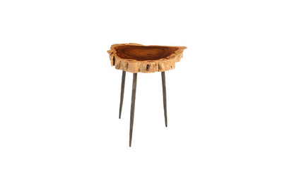 Phillips Collection - Burled Side Table, Forged Legs - TH81211 view 1