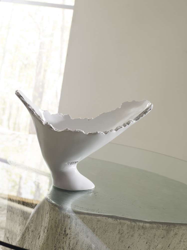 Phillips Collection - Burled Vase, Glossy White - PH63144 veiw 2