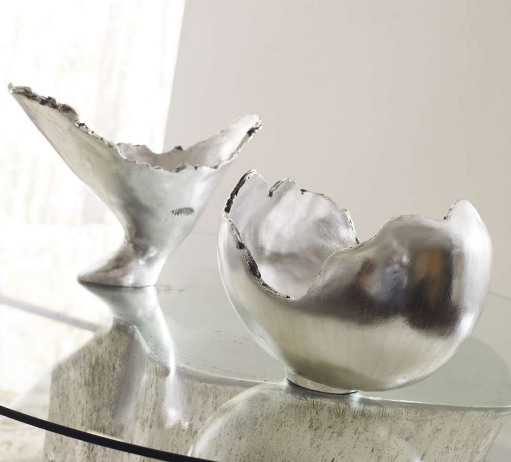 Phillips Collection - Burled Vase, Silver Leaf - PH56704 veiw 2