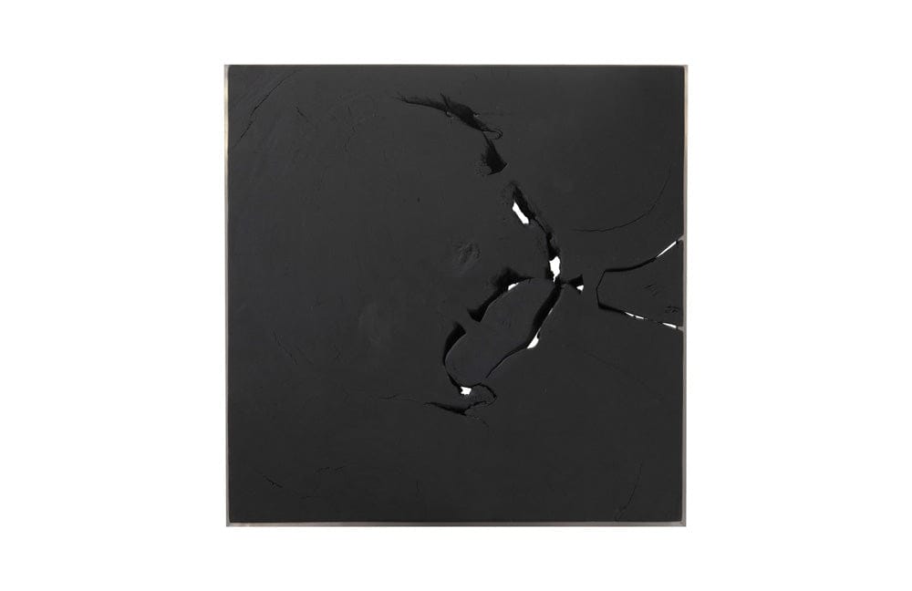 Phillips Collection - Burnt Cube Side Table, Chamcha Wood, Stainless Steel Base - TH74112 view 2