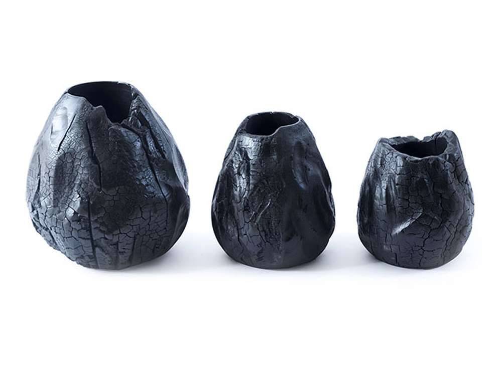 Phillips Collection - Burnt Hive Vases (Set of 3) - TH67431 veiw 1