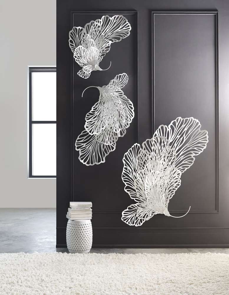 Phillips Collection - Butterfly Wall Art, White, SM - TH83074 veiw 4