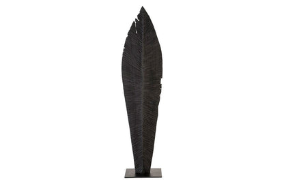 Phillips Collection - Carved Leaf on Stand, Burnt, LG - TH89171 view 1