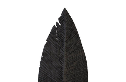 Phillips Collection - Carved Leaf on Stand, Burnt, LG - TH89171 view 2
