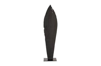 Phillips Collection - Carved Leaf on Stand, Burnt, LG - TH89171 view 5